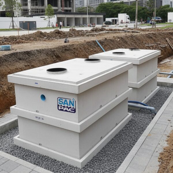 ถังบำบัดน้ำเสีย พรีคาสท์คอนกรีต รุ่น Big RC Tank  สำหรับอาคาร