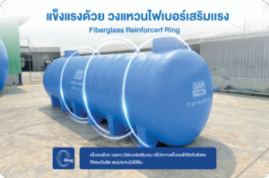 แข็งแรงด้วย วงแหวนไฟเบอร์เสริมแรง Fiberglass Reinforced Ring